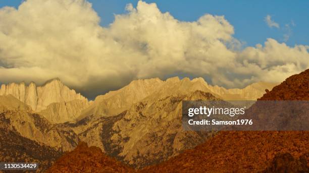 mt. whitney desert rocks - owens valley california stock pictures, royalty-free photos & images