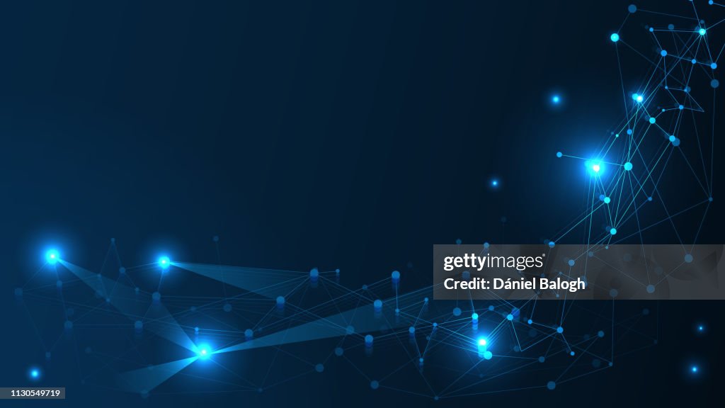 Abstract Tech Network Abstract Technology Network Structure Background Futuristic Plexus ...