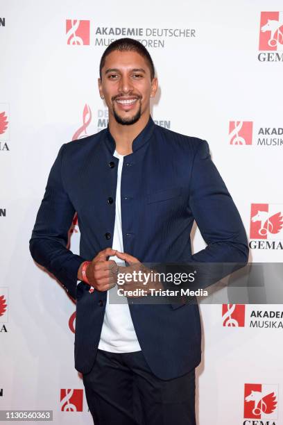 Andreas Bourani attends the Deutscher Musikautorenpreis at Hotel The Ritz Carlton on March 14, 2019 in Berlin, Germany.