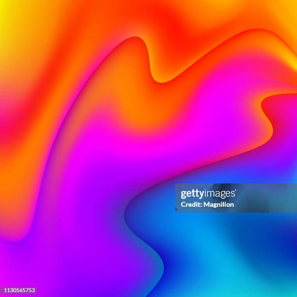 fluid colors abstract background - rainbow background stock illustrations