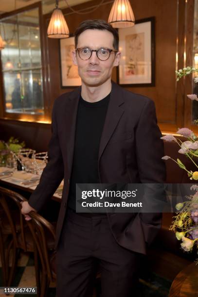 Designer Erdem Moralioglu attends the official Erdem London Fashion Week dinner at J Sheekey Atlantic Bar on February 18, 2019 in London, England.