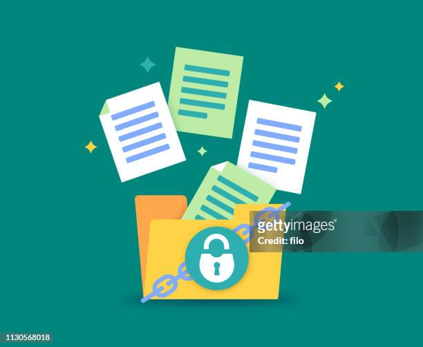 file security - privacy stock illustrations