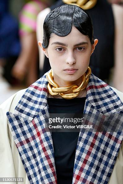 A model walks the runway at the JW Anderson Ready to Wear Fall/Winter ...