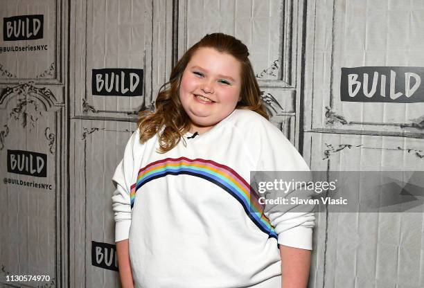 Alana "Honey Boo Boo" Thompson from TLC's reality TV series "Here Comes Honey Boo Boo" attends Build Brunch at Build Studio on March 14, 2019 in New...