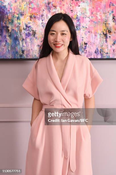 Edeline Lee attends the Edeline Lee x Glass Magazine's 10th Anniversary Party event during London Fashion Week February 2019 on February 18, 2019 in...