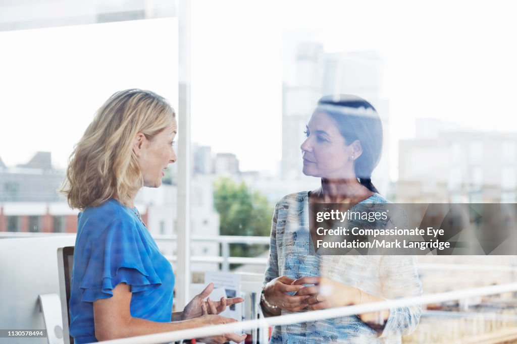 Businesswomen having meeting in modern office