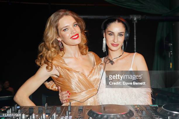Natalia Vodianova and Fiona Zanetti attend Naked Heart Foundation’s Fund Fair with LuisaViaRoma at The Roundhouse on February 18, 2019 in London,...