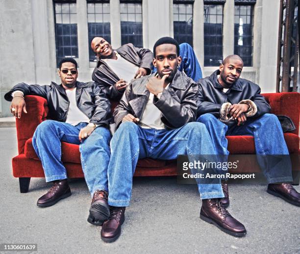 Band Boyz II Men pose for a portrait in session December 1997 in Los Angeles, California.