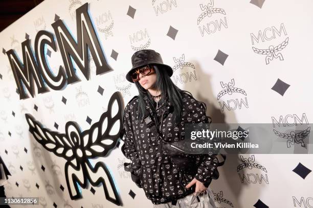 Billie Eilish attends the MCM Rodeo Drive Store Grand Opening Event at MCM Rodeo Drive on March 14, 2019 in Beverly Hills, California.