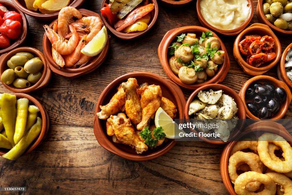 Spanish Food: Tapas Still Life