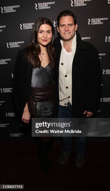 Phillipa Soo and Steven Pasquale attend the Broadway Opening Night of "Kiss Me, Kate" at Studio 54 on March 14, 2019 in New York City.