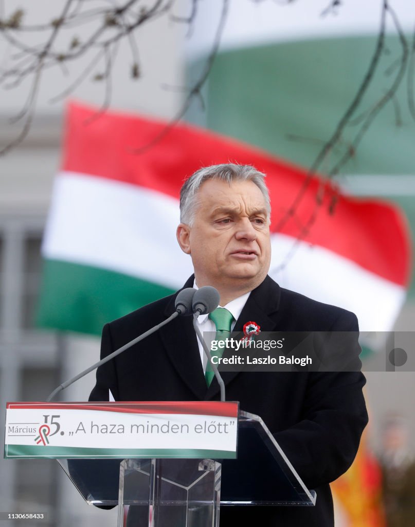 Hungarian PM Orban Makes National Day Address