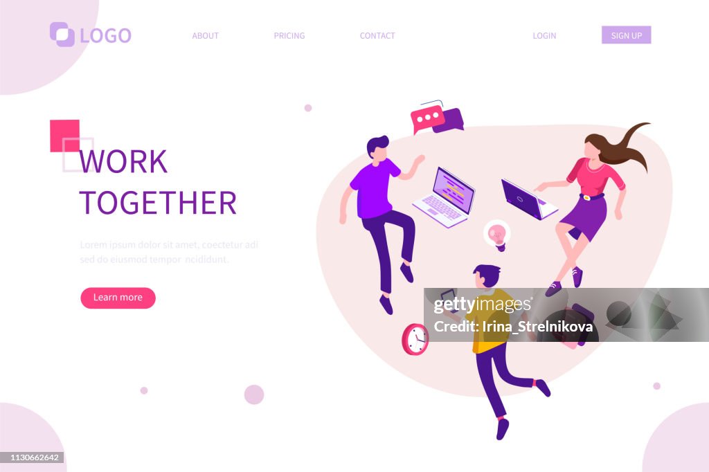 Work Together Create Work Together High-Res Vector Graphic - Getty Images