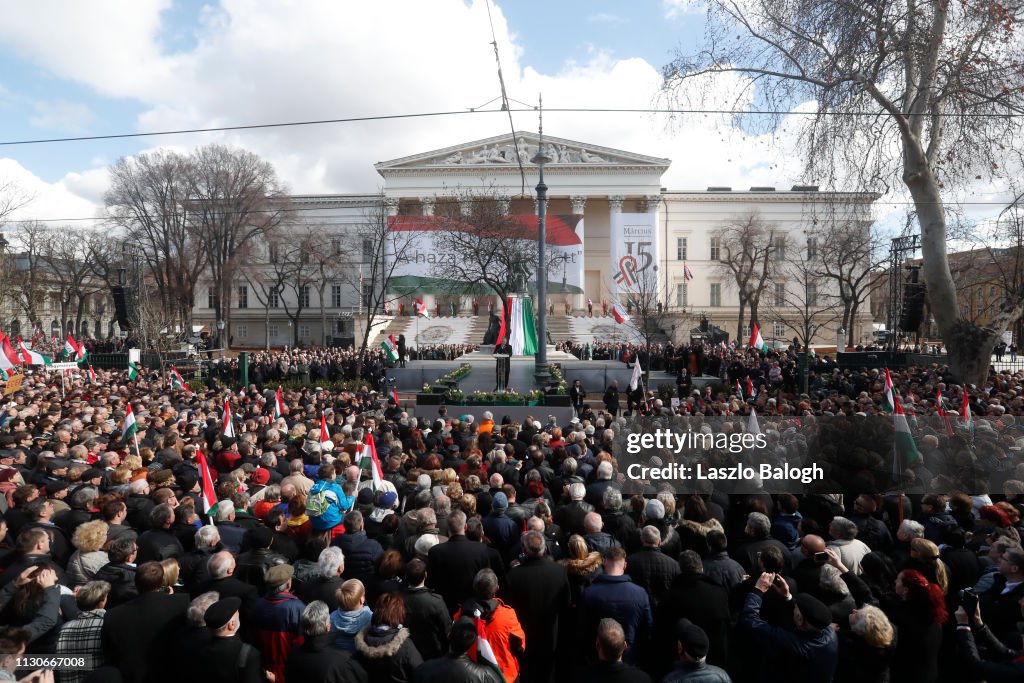 Hungarian PM Orban Makes National Day Address