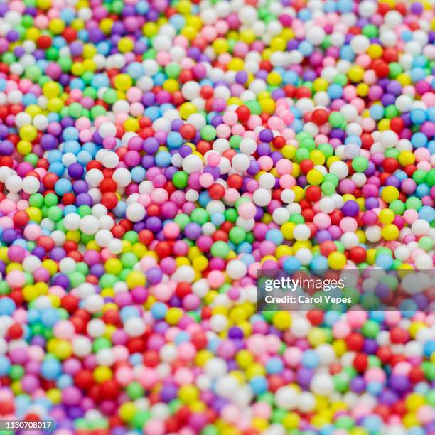 sprinkle sugar candy - hundreds and thousands stock pictures, royalty-free photos & images