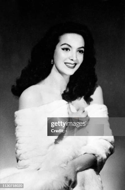 Undated picture showing Mexican film actress and singer Maria Felix.
