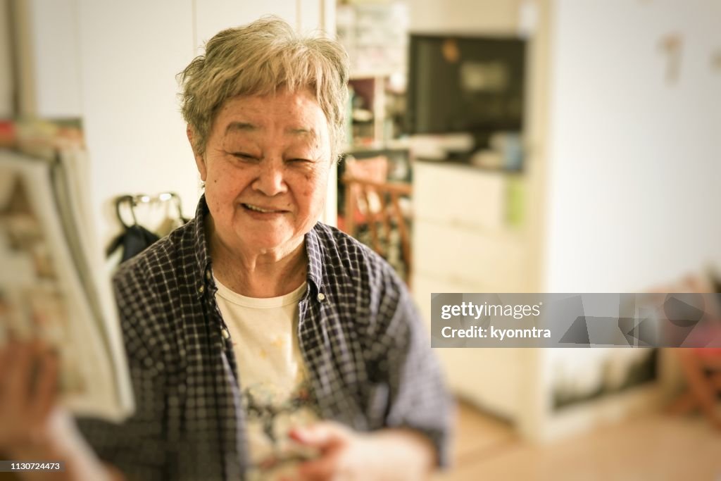 Senior woman enjoy her daily life