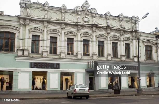 Karl Lagerfeld boutique in central Moscow, Russia, 1st August 2002.