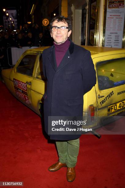 Phil Daniels attends the opening night of Only Fools and Horses The Musical at Theatre Royal Haymarket on February 19, 2019 in London, England.