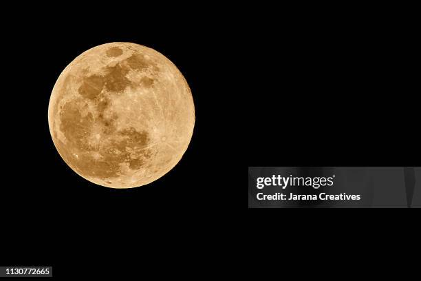 supermoon of february 19, 2019 - exploración espacial stock pictures, royalty-free photos & images