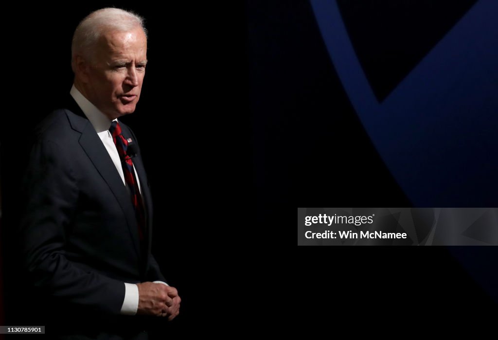 Former Vice President Joe Biden Speaks At University Of Pennsylvania