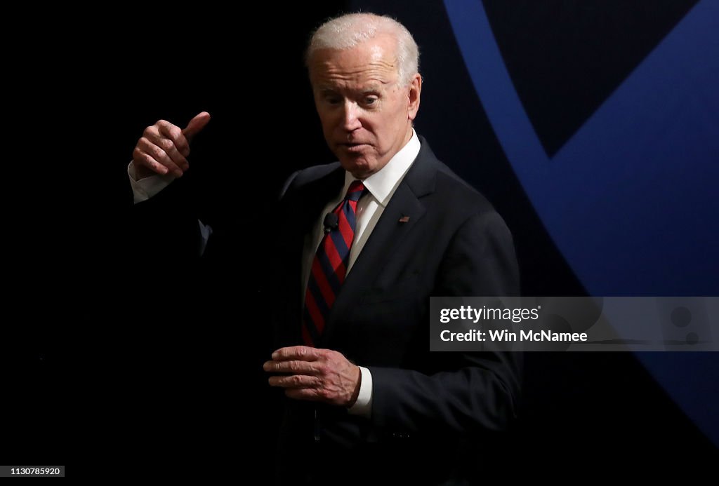 Former Vice President Joe Biden Speaks At University Of Pennsylvania