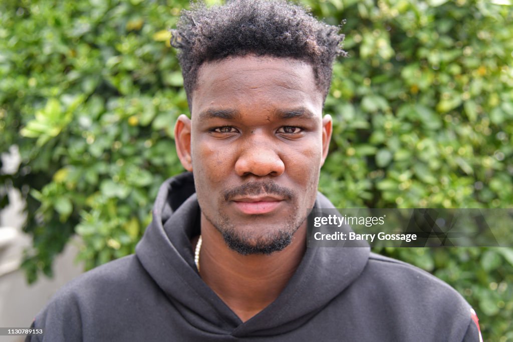 Ayton Face DeAndre Ayton of the Phoenix Suns poses for a photo during an... News ...