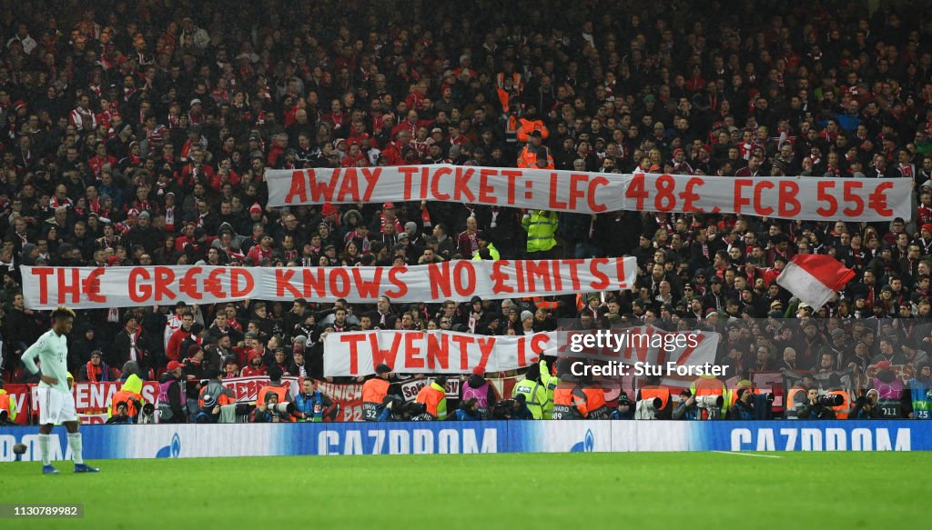 Liverpool v FC Bayern Muenchen - UEFA Champions League Round of 16: First Leg