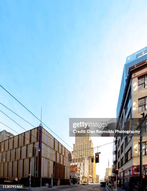 modern buildings against sky in city - beale street stock pictures, royalty-free photos & images