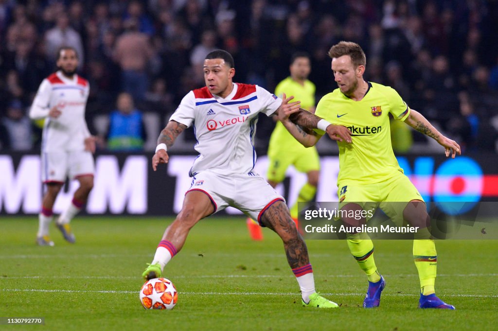 Olympique Lyonnais v FC Barcelona - UEFA Champions League Round of 16: First Leg