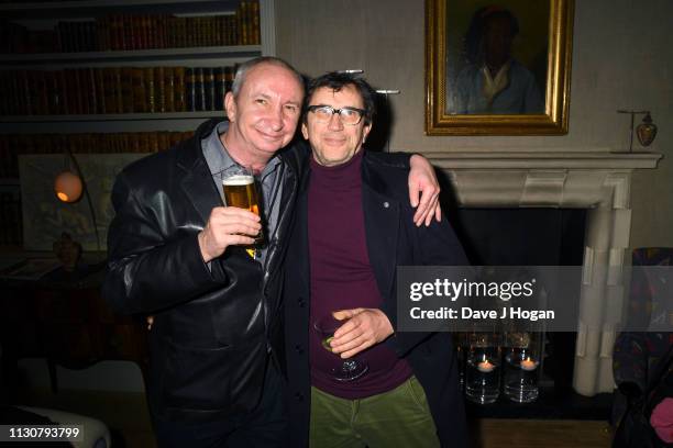 Simon Day and Phil Daniles attend the after show party following the opening night of Only Fools and Horses The Musical at Theatre Royal Haymarket on...