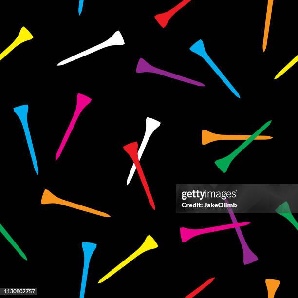 golf tee pattern 1 - golftee stock-grafiken, -clipart, -cartoons und -symbole