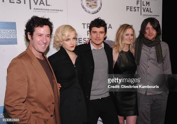 Rob Morrow, Riley Keough, Orlando Bloom, Sorel Carradine and director Lance Daly attend the premiere of "The Good Doctor" during the 10th annual...