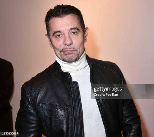 Rap artist/actor Kool Shen attends "Paradise Beach" Premiere at MK2 Bibliotheque on February 19, 2019 in Paris, France.