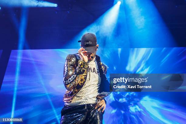 Richard Camacho of CNCO performs in concert at Sant Jordi Club on March 15, 2019 in Barcelona, Spain.