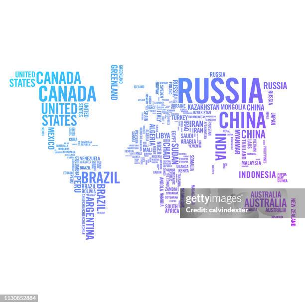 72 World Map Country Names Stock Photos, High-Res Pictures, and Images ...