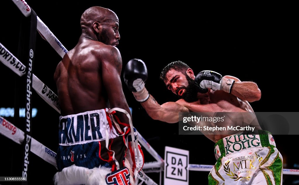 Jimmy Carrol Boxing Pennsylvania , United States - 15 March 2019; Jono Carroll, right ...