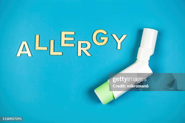 asthma inhaler - pulmonary circulation stock pictures, royalty-free photos & images