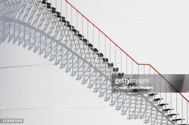 steps and shadows - minamalist stock pictures, royalty-free photos & images