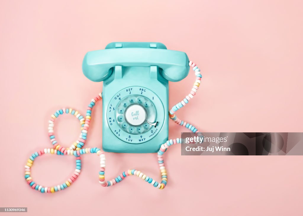 Vintage phone with Candy Cord