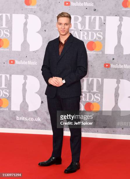 George Ezra attends The BRIT Awards 2019 held at The O2 Arena on February 20, 2019 in London, England.