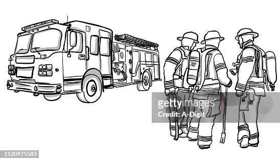 119 Fire Truck Cartoon Photos and Premium High Res Pictures - Getty Images