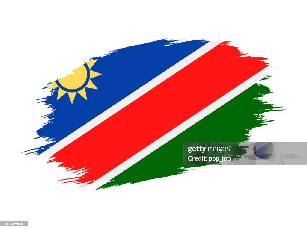 Namibia - Grunge Flag Vector Flat Icon