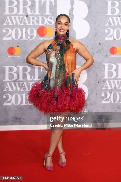 Jorja Smith attends The BRIT Awards 2019 held at The O2 Arena on February 20, 2019 in London, England.