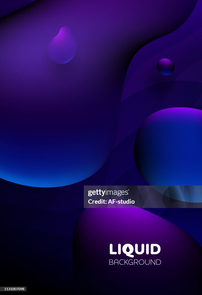 Fond liquide abstrait