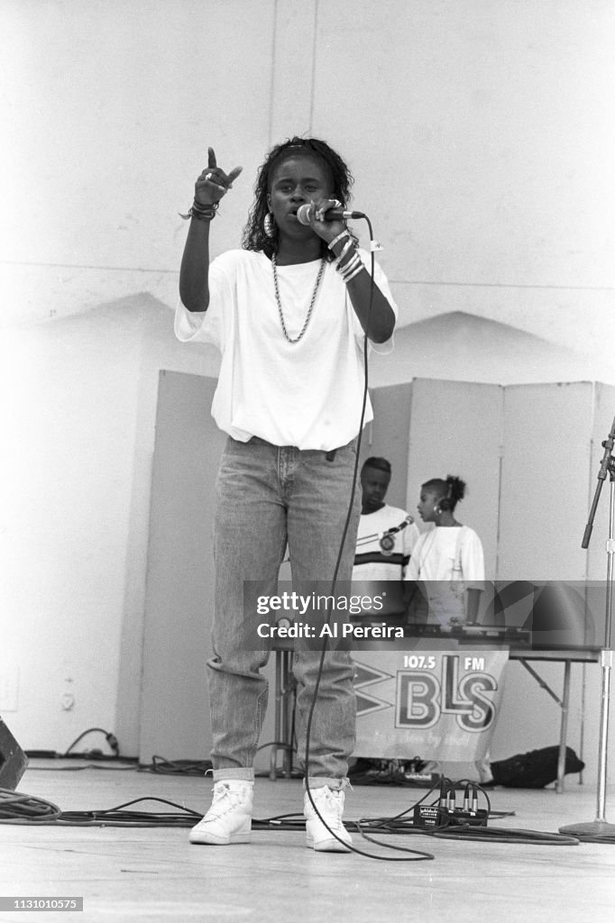 Rapper Sweet Tee performs at at WBLS 107.5's