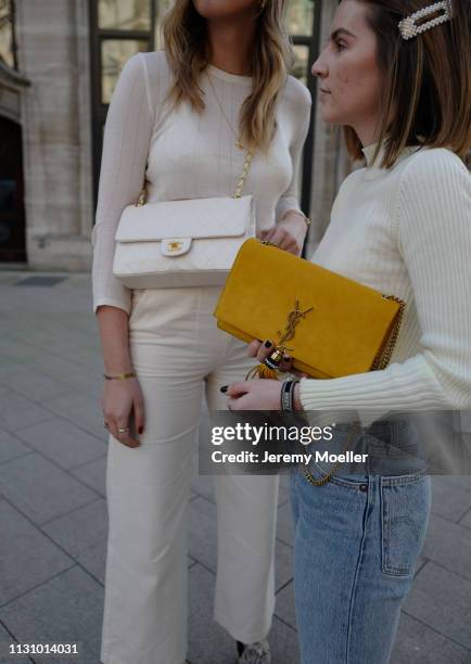 Kira Tolk and Sonja Paszkowiak on February 18, 2019 in Hamburg, Germany.