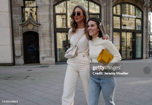 Kira Tolk and Sonja Paszkowiak on February 18, 2019 in Hamburg, Germany.