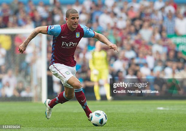 Kyle Walker of Aston Villa during the Barclays Premier League match between Aston Villa and Stoke City at Villa Park on April 23, 2011 in Birmingham,...