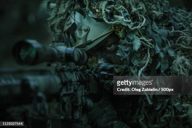 94 Sniper Ghillie Suit Photos and Premium High Res Pictures - Getty Images